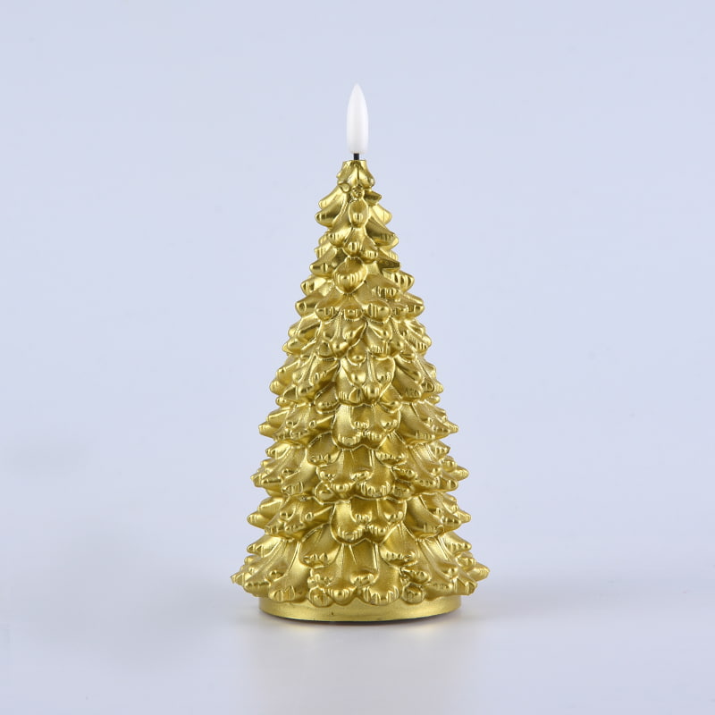 Candele LED natalizie glitterate per l'albero di Natale